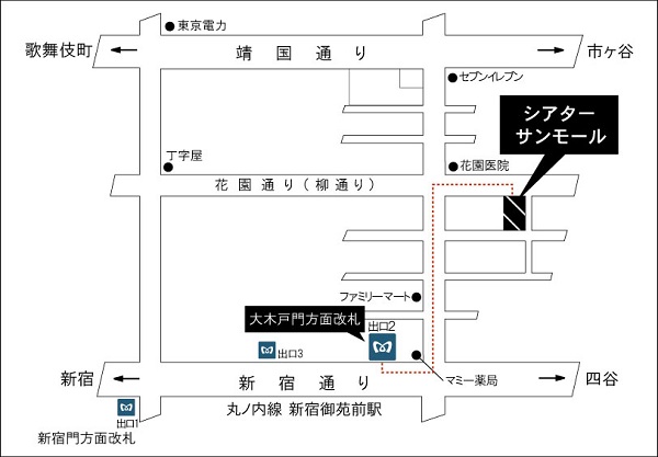 シアターサンモール地図